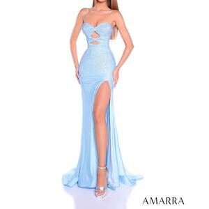 NEW AMARRA women's prom dress in light blue